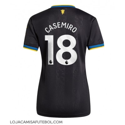 Camisa de Futebol Manchester United Casemiro #18 Equipamento Alternativo Mulheres 2025-26 Manga Curta Camisa de Futebol Manchester United Casemiro #18 Equipamento Alternativo Mulheres 2025-26 Manga Curta